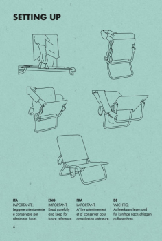 Preview: FIAM® Quick Strandstuhl Aluminium Aqua